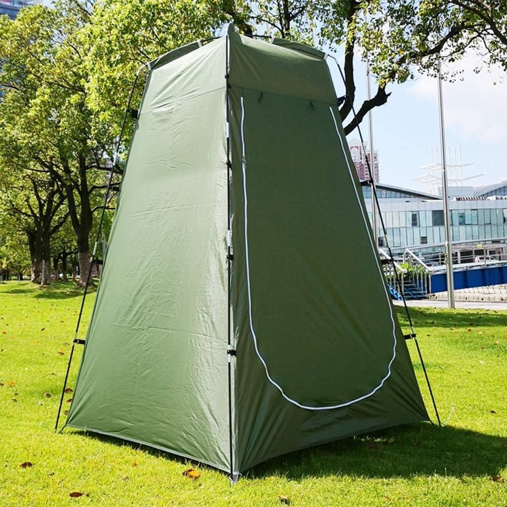 Tente de douche portable et imperméable verte