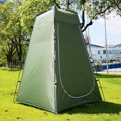 Tente de douche portable et imperméable verte