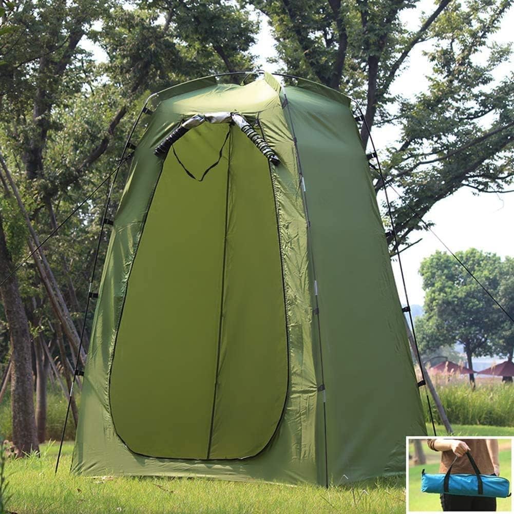 Tente de douche portable et imperméable verte
