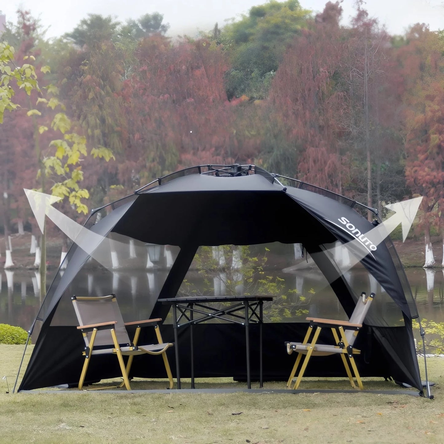 Tente abris soleil 3-4 personnes anti UV et étanche