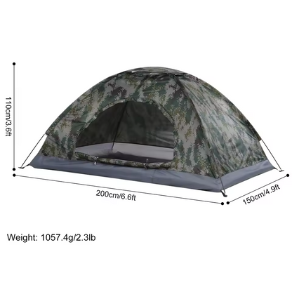 Tente de camping ultra légère 1/2 personnes avec revêtement Anti-UV UPF 30+