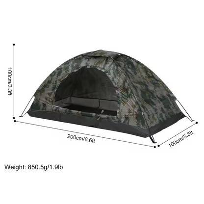 Tente de camping ultra légère 1/2 personnes avec revêtement Anti-UV UPF 30+