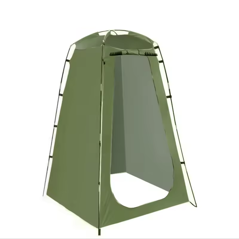 Tente de douche portable et imperméable verte